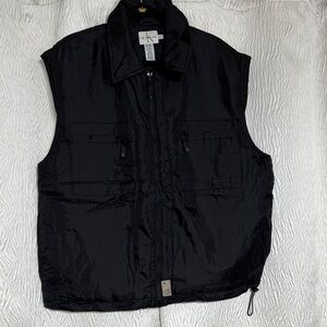 Calvin Klein CK Full Zip Black Nylon Vest Men's~ Size XL